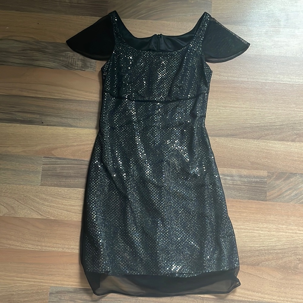 Black sequin dress